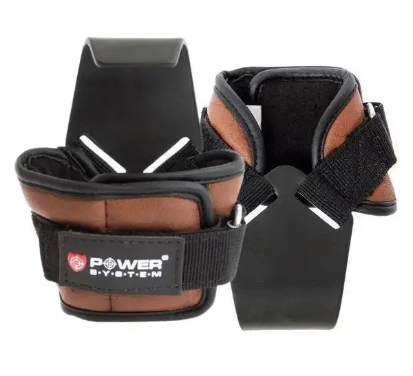 Крюки для тяги на запястье Power System PS-3300 Hooks Brown XL купить