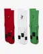 Шкарпетки Nike U NK CREW EVERYDAY BBALL 3PR білий, зелений, червоний Уні 38-42 купити