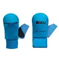 Рукавички для карате із захистом великого пальця з ліцензією WKF сині | XS SMAI SM P101 купити