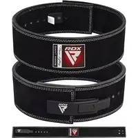 Пояс для тяжелой атлетики RDX 4 Pro Liver Buckle кожаный Black Plus L купить