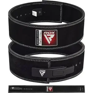Пояс для тяжелой атлетики RDX 4 Pro Liver Buckle кожаный Black Plus L купить
