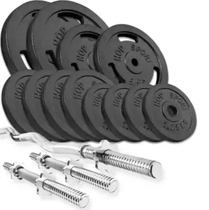 Набір STRONG 57 кг з W-подібним і гантельними грифами купити