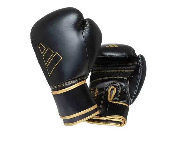Боксерские перчатки Adidas "Hybrid 80" черно/золотой | 12 унций | ADIH80 купить