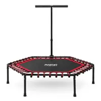 Батут для фітнесу Neo-Sport 1104 з поручнем 4 фути 127 см чорно-червоний купити