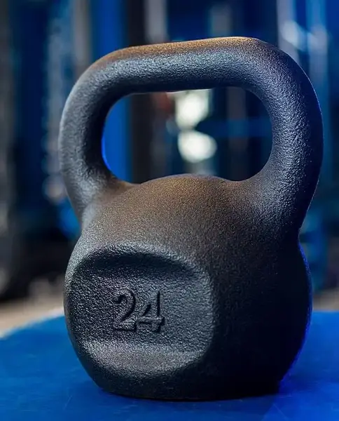 Гиря чавунна RN-SPORT 24 кг металева, чорна купити