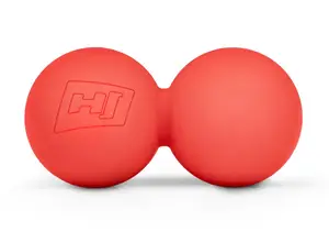 Силиконовый массажный двойной мяч 63 мм Hop-Sport HS-S063DMB красный купить