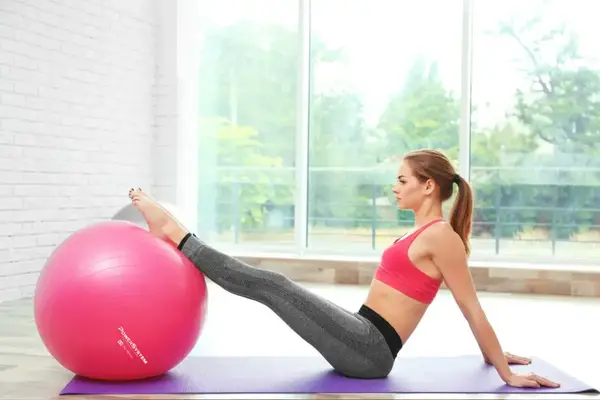 М'яч для фітнесу (фітбол) Power System PS-4013 Ø75 cm PRO Gymball Pink купити недорого в Україні, фото 7