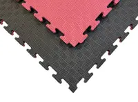 Татами мат EVA 20 мм 1х1м Красно-Черный купить