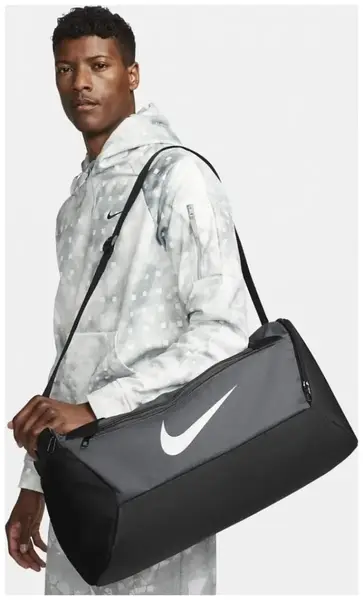 Сумка NK BRSLA S DUFF - 9.5 (41L) темно-сірий Уні 51 х 28 х 28 см купити недорого в Україні, фото 4