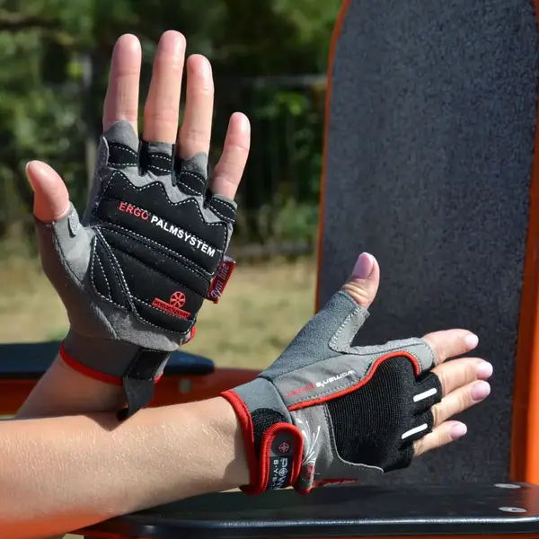 Перчатки для фитнеса Power System PS-2570 Woman's Power женские Black/Red S купить недорого в Украине, фото 7