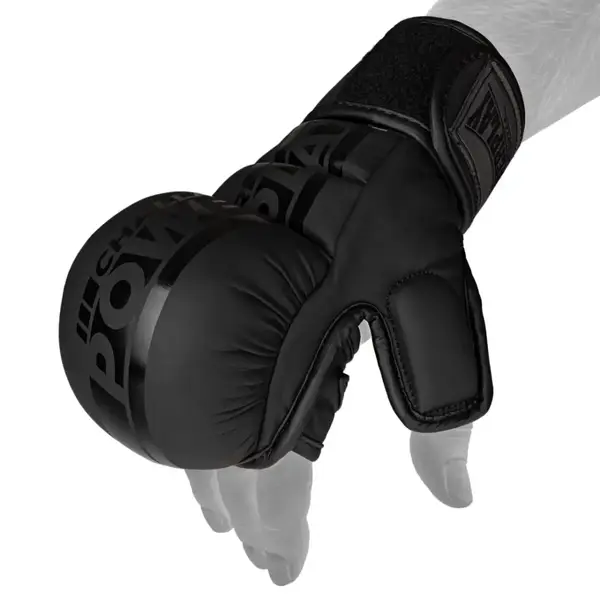 Рукавиці для MMA PowerPlay PP_3033 Ultra Matt Чорні M купити недорого в Україні, фото 4