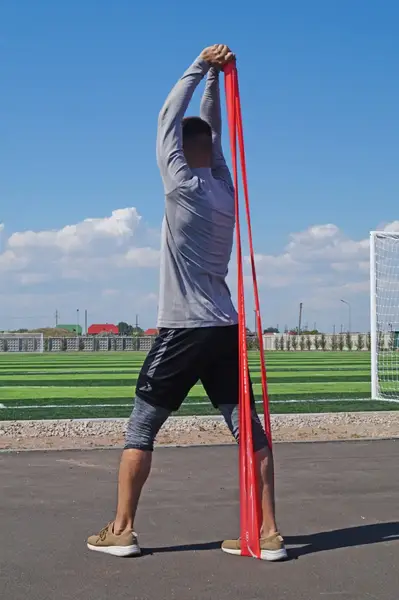 Лента-эспандер для фитнеса и реабилитации PowerPlay 4112 0.6мм MediBand Heavy Красная (11кг) купить недорого в Украине, фото 7