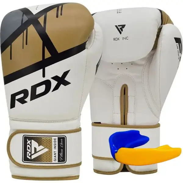 Боксерські рукавиці RDX F7 Ego Golden 10 унцій (капа в комплекті) купити недорого в Україні, фото 9