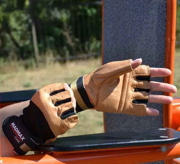 Перчатки для фитнеса MadMax MFG-248 Clasic Brown XL купить недорого в Украине, фото 7