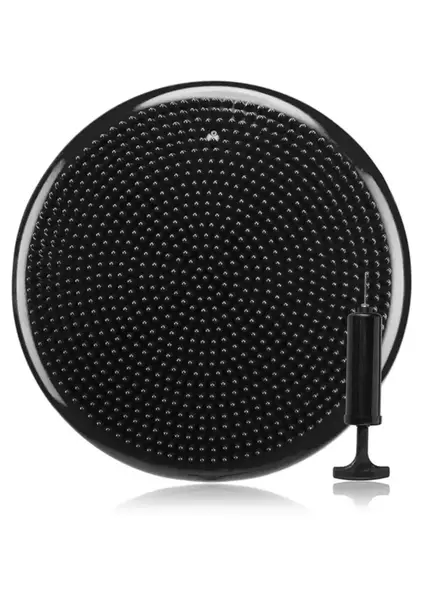 Балансировочная подушка Gymtek черная + насос. купить