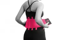 Пояс компрессионный MadMax MFA-277 Slimming belt Black/neon pink M купить