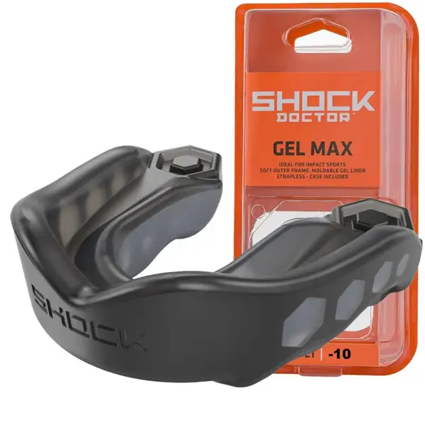 Капа Shock Doctor Gel Max дитяча (вік до 10р.) Black (art. 6210-BK-YTR) купити