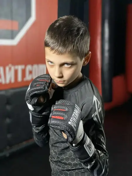 Рукавиці для MMA PowerPlay 3075 Чорні-Білі XL купити недорого в Україні, фото 8