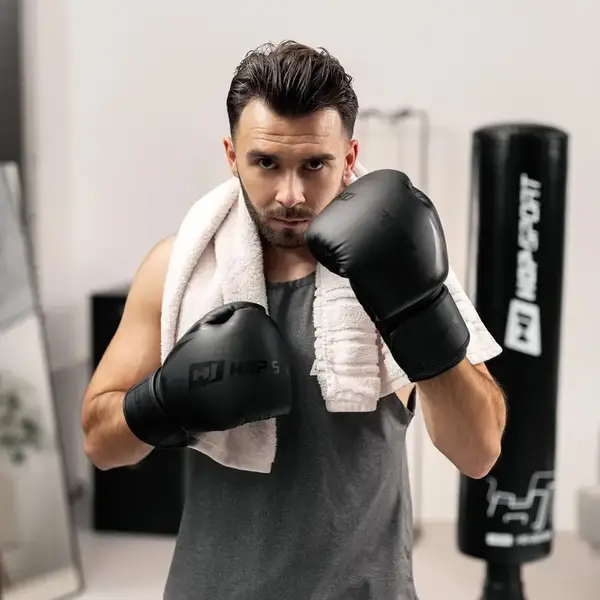 Боксерські рукавиці Hop-Sport HS-BG12 12oz чорні купити недорого в Україні, фото 5