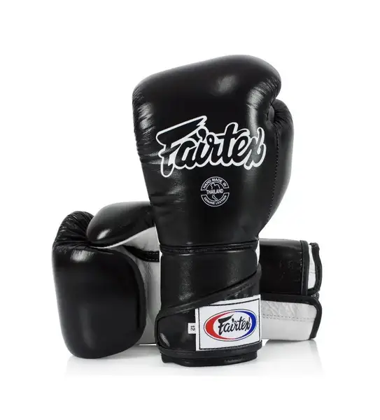 Боксерские перчатки Fairtex BGV6 Black 10 унций (бинты в комплекте) купить