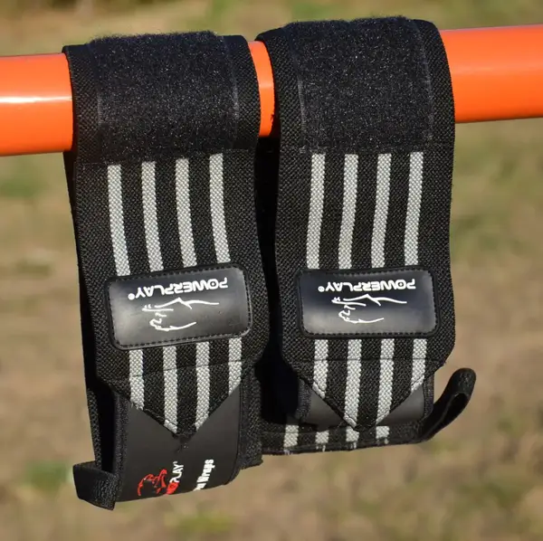 Кистьові бинти PowerPlay 3081 Чорно-Сірі (пара) купити недорого в Україні, фото 9