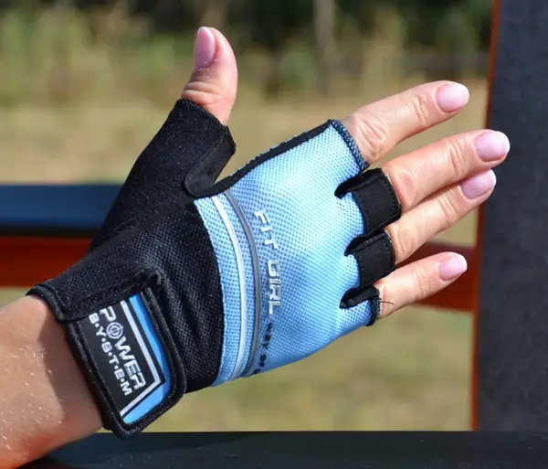 Перчатки для фитнеса Power System PS-2920 Fit Girl Evo Blue M купить недорого в Украине, фото 5