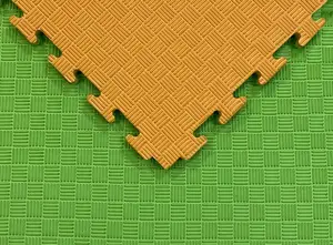 Татами мат EVA 20 мм 1 мх1м Помаранчево-зелений купити