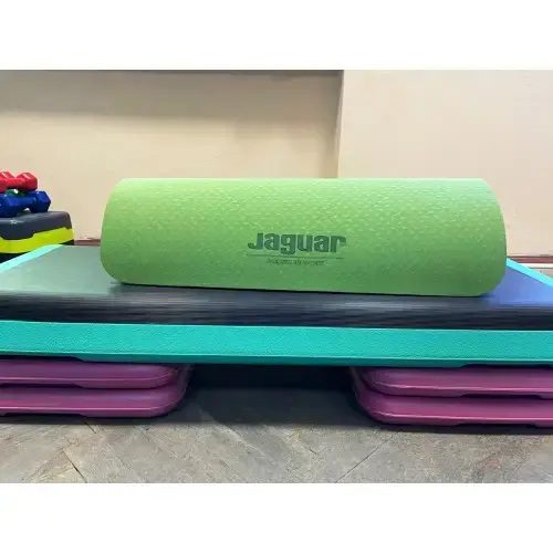 Мат гимнастический для йоги Jaguar зеленый купить недорого в Украине, фото 2