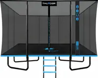 Батут THUNDER OUTSIDE PHENOM с наружной сеткой 8 х 12 футов черно-голубой Батут THUNDER OUTSIDE PHENOM с наружной сеткой 8 х 12 футов черно-голубой купить