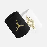 Напульсник Nike JORDAN JUMPMAN X WINGS WRISTBANDS 2.0 BLACK/WHITE/ белый, черный Уни OSFM купить