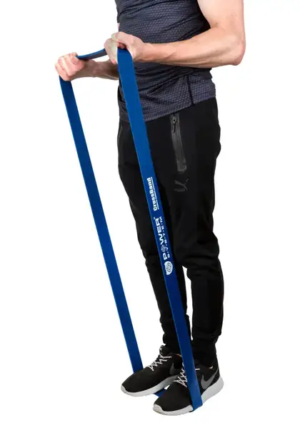 Эспандер-петля (резинка для фитнеса и кроссфита) Power System PS-4054 CrossFit Level 4 Blue (сопротивление 22-50 кг) купить недорого в Украине, фото 8