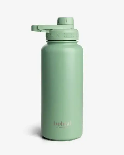 Пляшка для води металева з подвійною вакуумною ізоляцією Bohtal Insulated Sports Bottle 960 ml/32 oz Green купити недорого в Україні, фото 5
