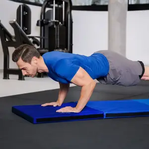 Мат гимнастический твердый Gymtek 5 см синий купить