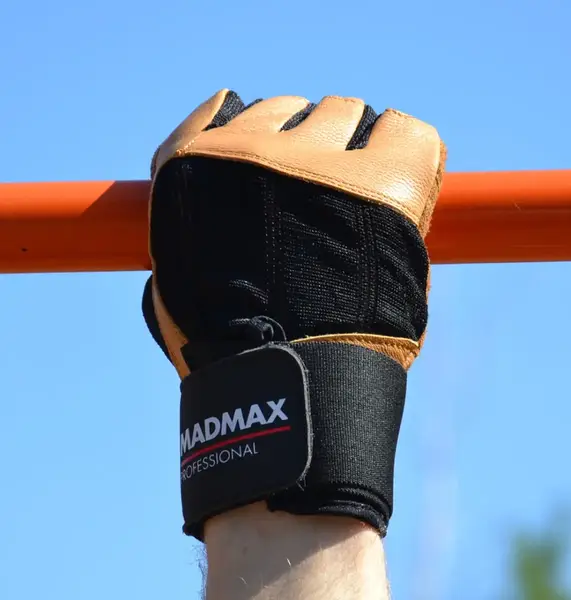 Рукавички для фітнесу MadMax MFG-269 Professional Brown M купити недорого в Україні, фото 9