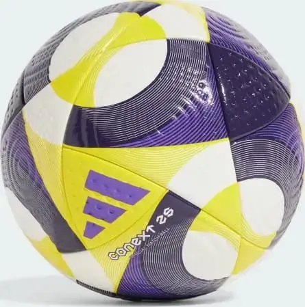 Мяч футбольный Adidas CNXT25 PRO белый, желтый, фиолетовый | Размер 5 купить недорого в Украине, фото 4