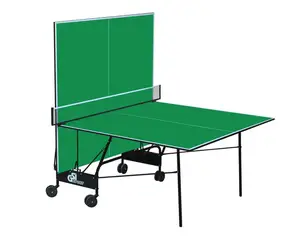 Стол теннисный "GSI-sport", модель "Compact Light" Зеленый купить