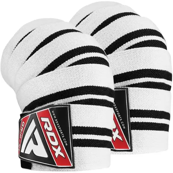 Бинты на колени RDX K1 GYM Knee Wraps White/Black Plus купить