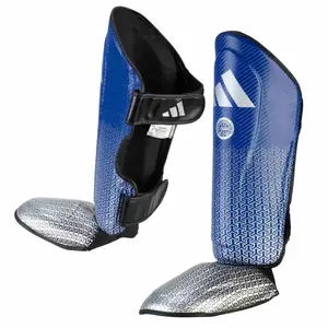 Защита голени и стопы с лицензией Wako Semi Contact | синее/серебро L | ADIDAS ADIKBSI300 купить