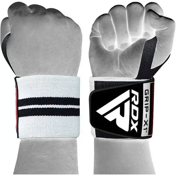 Бинти для зап'ясть (кистьові бинти) RDX W2 Gym Wrist Wraps BLACK/WHITE PLUS купити недорого в Україні, фото 3