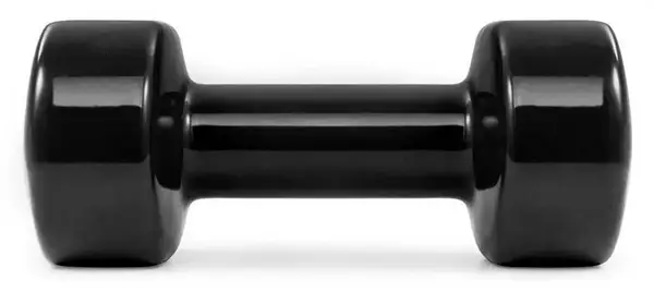 Гантель вінілова PowerPlay 1 кг. PP_4121 Чорна (1шт.) купити недорого в Україні, фото 4