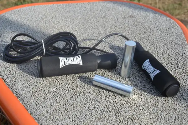 Скакалка скоростная PowerPlay 4211 X ROPE с утяжелителем (120г*2) Черная (3м.) купить недорого в Украине, фото 9