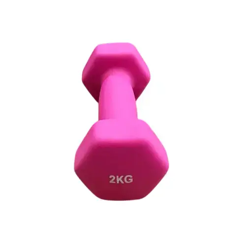 Гантель для фітнесу з неопреновим покриттям Generation Fitness FF51D4A-2kg (гарячо-рожевий) купити недорого в Україні, фото 3