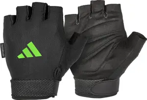Перчатки для тренинга Adidas Essential Adjustable Gloves черный, зеленый Уни XL купить