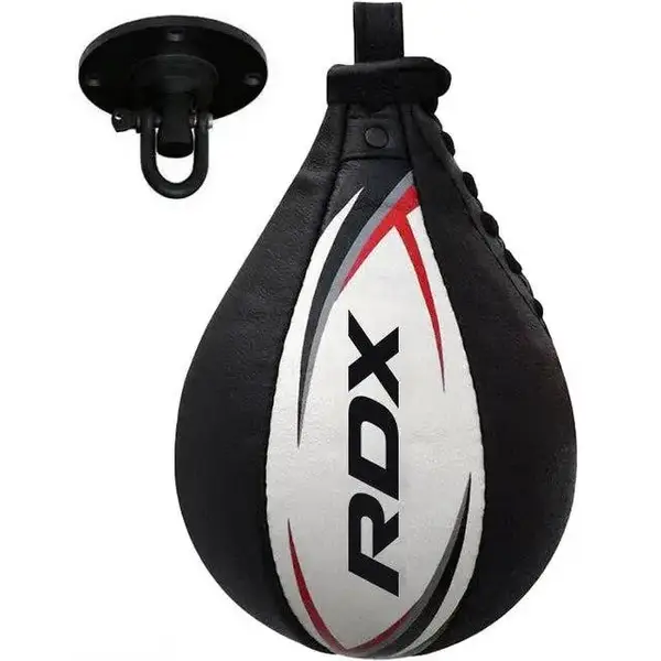 Пневмогруша боксерська RDX 2Y Boxing Speed Ball Leather Multi White/Red купити