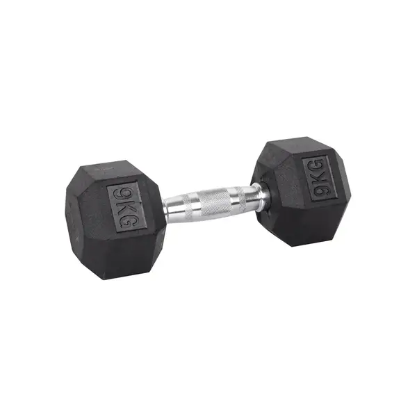 Гантель шестигранна inSPORTline Hexsteel 9 кг купити недорого в Україні, фото 2