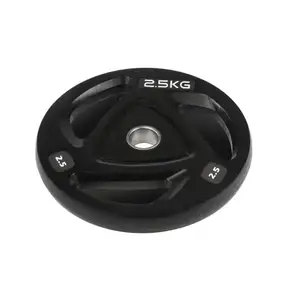 Диск олимпийский резиновый черный Generation Fitness RCP17-2,5 кг купить