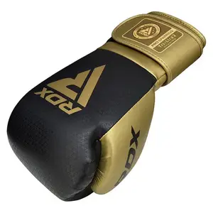 Боксерские перчатки RDX MARK PRO SPARRING TRI LIRA 2 GOLDEN-10 унций (капа в комплекте) купить