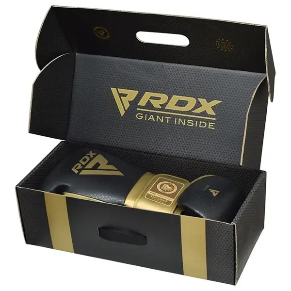 Боксерські рукавиці RDX MARK PRO SPARRING TRI LIRA 2 GOLDEN-12 унцій (капа в комплекті) купити недорого в Україні, фото 9