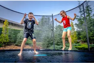 Батут THUNDER INSIDE ELITE с внутренней сеткой 6 футов 183 см черно-голубой купить