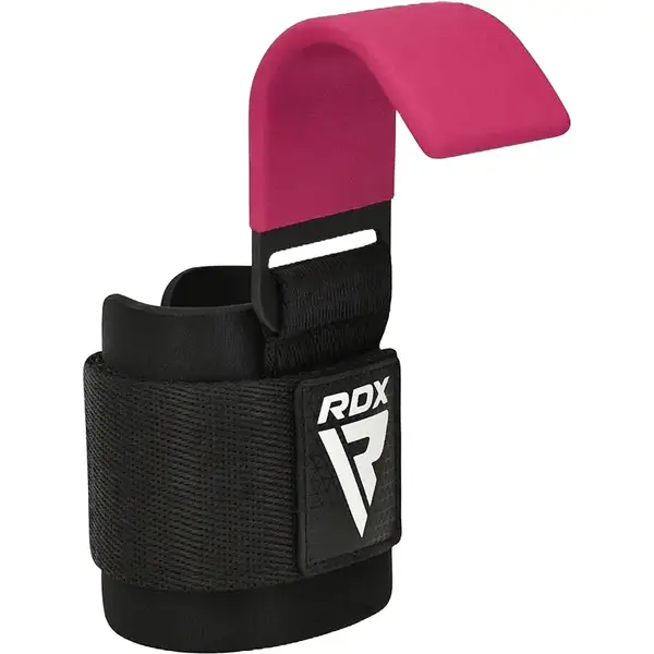 Крюки для тяги на запястье RDX W5 Gym Hook Strap Pink Plus купить недорого в Украине, фото 2